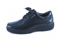 chaussure mobils lacets ezard noir texturé